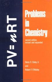Cover of Problems in chemistry by Henry O. Daley