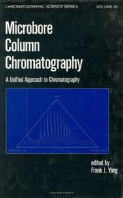 Cover of Microbore column chromatography by F. J. Yang