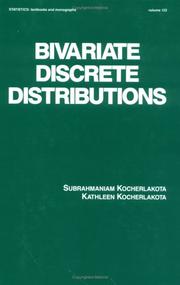 Front cover of Bivariate discrete distributions by Kocherlakota, Subrahmaniam