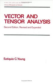 Cover of Vector and tensor analysis by Eutiquio C. Young