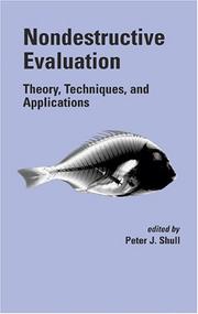Cover of Nondestructive Evaluation by Peter J. Shull