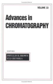 Cover of Advances in Chromatography by Phyllis R. Brown