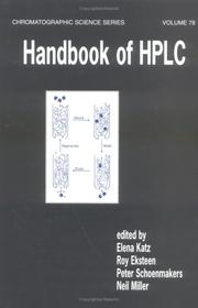 Front cover of Handbook of HPLC by Elena Katz