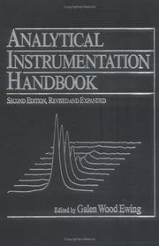 Cover of Analytical instrumentation handbook by Galen Wood Ewing