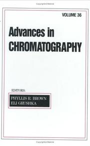 Cover of Advances in Chromatography by Phyllis R. Brown