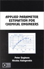 Cover of Applied parameter estimation for chemical engineers by Peter Englezos