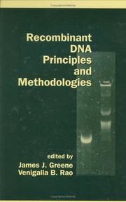 Cover of Recombinant DNA Principles Methodologies by James Greene