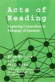 Front cover of Acts of reading by Hiroshi Nara