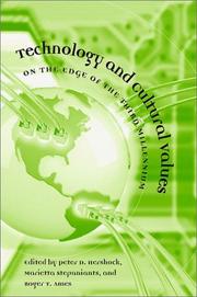 Front cover of Technology and cultural values by East-West Philosophers' Conference (8th 2000 Honolulu, Hawaii)