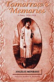 Front cover of Tomorrow's memories by Angeles Monrayo Raymundo