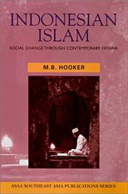 Cover of Indonesian Islam by M. B. Hooker