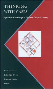 Cover of Thinking with cases by Charlotte Furth