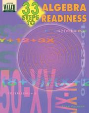 Front cover of 33 Steps to Algebra Readiness by Fred Pyrczak