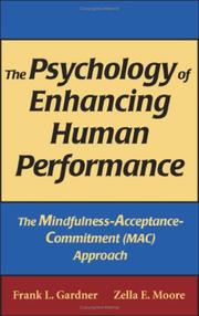 Front cover of The psychology of enhancing human performance by Frank L. Gardner