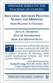 Cover of Educating advanced practice nurses and midwives by Joyce Beebe Thompson