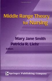 Cover of Middle range theory for nursing by Mary Jane Smith