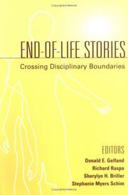 Front cover of End-of-life stories by Donald E. Gelfand