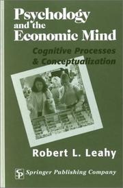 Front cover of Psychology and the Economic Mind by Robert L. Leahy