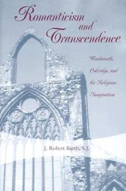 Cover of Romanticism and transcendence by J. Robert Barth