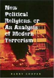 Front cover of New Political Religions, or an Analysis of Modern Terrorism by Barry Cooper