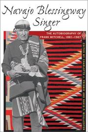 Front cover of Navajo Blessingway singer by Mitchell, Frank