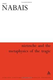 Front cover of Nietzsche and the Metaphysics of the Tragic (Athlone Contemporary European Thinkers) by Nuno Nabais
