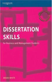 Cover of Dissertation Skills for Business and Management Students by Brian White
