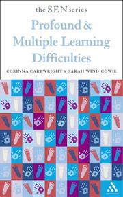Cover of Profound and multiple learning difficulties by Corinna Cartwright