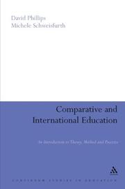Cover of Comparative and international education by David Phillips