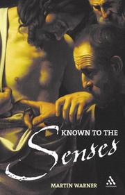 Front cover of Known to the Senses by Martin Warner