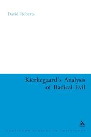 Front cover of Kierkegaard's analysis of radical evil by Roberts, David