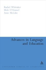 Front cover of Advances in language and education by Anne McCabe