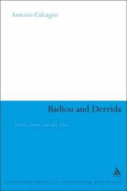 Cover of Badiou and Derrida by Antonio Calcagno