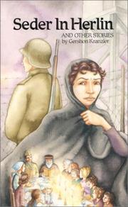 Front cover of Seder in Herlin and Other Stories by Gershon Kranzler