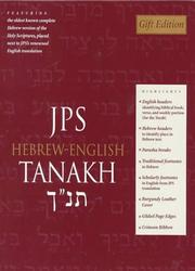Front cover of Jps Hebrew-English Tanakh by Unknown