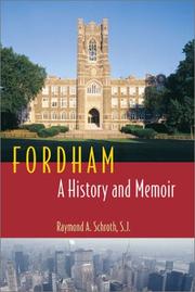 Cover of Fordham by Raymond A. Schroth