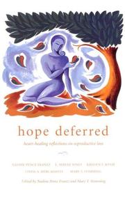 Cover of Hope deferred by Nadine Pence Frantz
