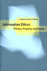 Cover of Information Ethics by Adam D. Moore