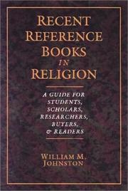 Cover of Recent reference books in religion by William M. Johnston