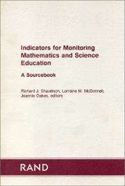 Front cover of Indicators for Monitoring Mathematics and Science Education by R. Shabelson