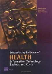 Front cover of Extrapolating evidence of health information technology savings and costs by Federico Girosi