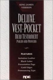 Front cover of Deluxe Vest-Pocket New Testament with Psalms and Proverbs by Unknown