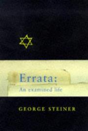 Cover of Errata by George Steiner