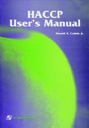 Cover of HACCP user's manual by Donald A. Corlett