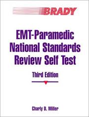 Front cover of EMT-paramedic national standards review self test by C. D. Miller