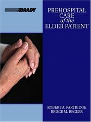 Front cover of Prehospital care of the elder patient by Robert A. Partridge