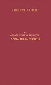 Front cover of A voice from the South by Anna J. Cooper
