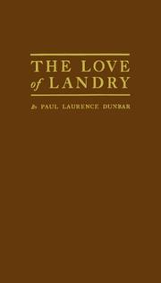 Cover of The love of Landry by Paul Laurence Dunbar