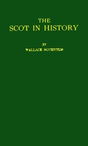 Cover of The Scot in history by Notestein, Wallace