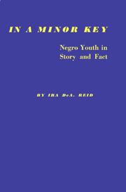 Front cover of In a minor key by Ira De Augustine Reid